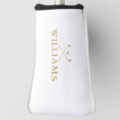 Classic Gold Personalisiert Name Golf Clubs Golf Headcover (Rotieren 90)
