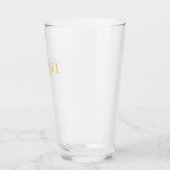 Classic Gold Personalisiert Trauzeugen Glas (Links)