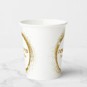 Classic Gold Purim Pappbecher (Links)