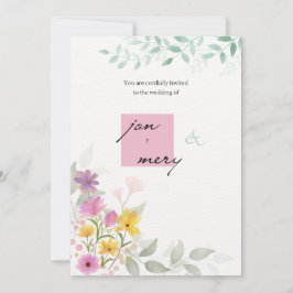 Classic Gold Script Wedding Invitation  trendup Einladung