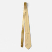 Classic Gold Shine Glitzer Polka Party Neck Tie Krawatte (Rückseite)