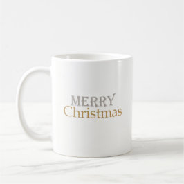 Classic Gold Silver Frohe Weihnachtskaffee Tasse