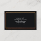 Classic Gold Trim mit Monogram Visitenkarte (Rückseite)