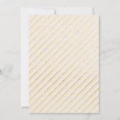 Classic Gold und Ivory Foto Save the Date (Rückseite)