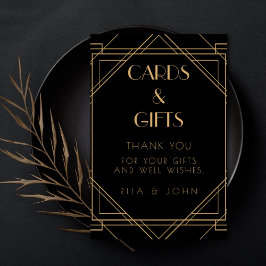 Classic Gold Vintag Cards und Geschenke Hochzeit Poster