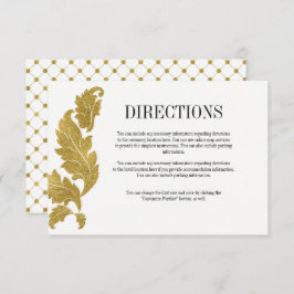 Classic Gold Wappen Wedding Directors Card Einladung