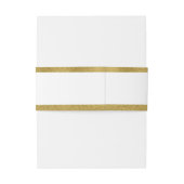 Classic Gold Wappen Wedding Einladung Bly Bands Einladungsbanderole (Rückseitenbeispiel)