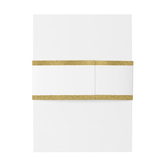 Classic Gold Wappen Wedding Einladung Bly Bands Einladungsbanderole (Rückseitenbeispiel)