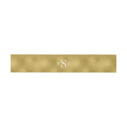 Classic Gold Wedding Invitation Bly Bands Einladungsbanderole (Flach)