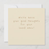 Classic Gold White Floral Oaster Card (Rückseite)