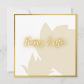 Classic Gold White Floral Oaster Card (Vorderseite)