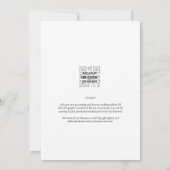 Classic Gold White NIKAH Print oder Digital Weddin Einladung (Rückseite)