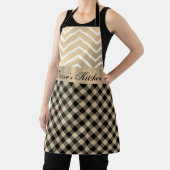 Classic Gold Zickzack Gingham Schürze (InSitu)