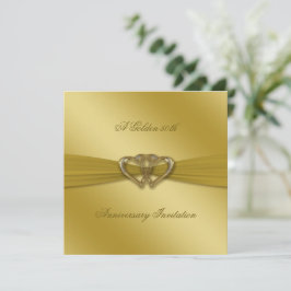Classic Golden 50. Hochzeitstag Einladung