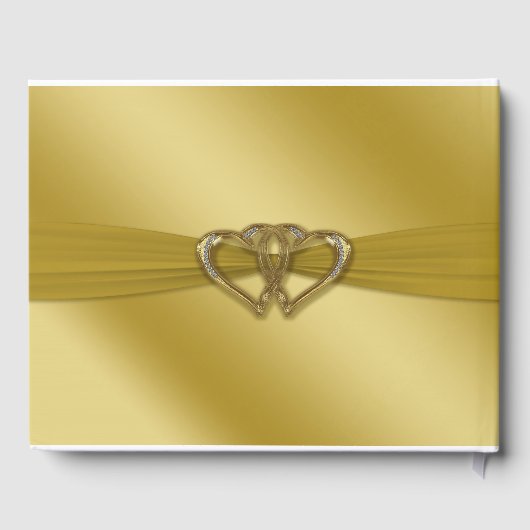 Classic Golden 50. Wedding Anniversary Gästebuch (Rückseite)