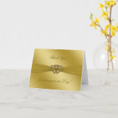 Classic Golden 50. Wedding Anniversary Note Card Karte (Gelbe Blume)