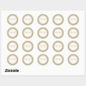 Classic Golden Hebrew Rosh Hashanah Stickers (Blatt)