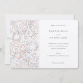 Classic Golden Lily Ristorante La Lanchetta Einladung (Vorderseite)