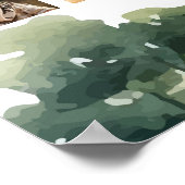 Classic Golf Boy Birthday Foto Milestone Zeichen Poster (Ecke)