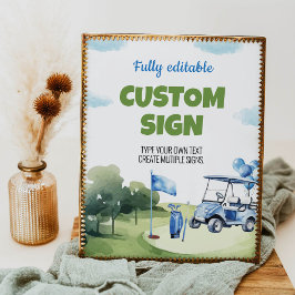 Classic Golf Boy Geburtstagsparty Poster