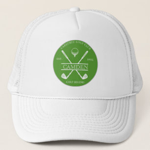Classic Golf Club Name Green Truckerkappe