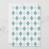 Classic Golf Pattern 1st Birthday Par-tee Party Einladung (Rückseite)