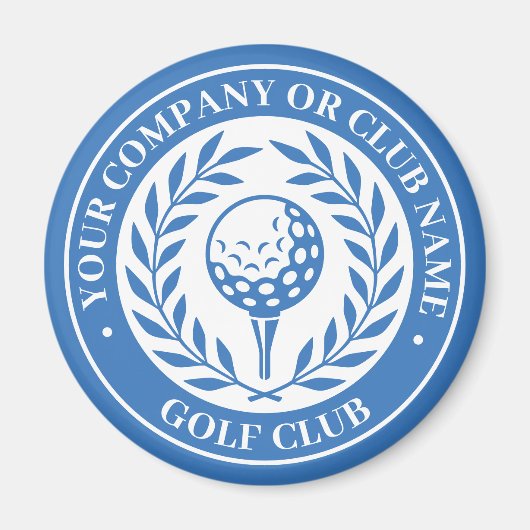 Classic Golf Personalisiert Name Blue Magnet (Vorne)