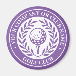 Classic Golf Personalisiert Name Lila Magnet