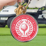 Classic Golf Personalisiert Name Red Schlüsselanhänger<br><div class="desc">Erstellen Sie Ihren eigenen personalisierten Golf Schlüsselanhänger. Ein klassisches Design mit einem Siegeskranz, der einen Ball und Tee umrahmt. Diese bearbeitbare Vorlage kann für einen Golfclub, einen Country Club, einen Firmennamen, einen Teamplayer, einen Golfclub oder einen einzelnen Golfer angepasst werden. Ideal für Feiertage, Firmenveranstaltungen, Wettbewerbe, Turniere und vieles mehr. Druckfarben:...</div>