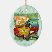 Classic Golf Vater Keramik Ornament (Rechts)