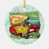 Classic Golf Vater Keramik Ornament (Vorne)