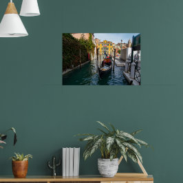 Classic Gondola Mooring in Venice Poster