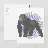 Classic Gorilla Postkarte (Vorne/Hinten)