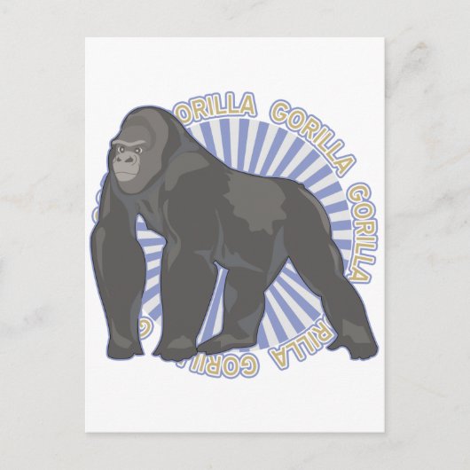 Classic Gorilla Postkarte (Vorderseite)