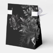 Classic Gothic Black Wedding Vielen Dank Geschenkschachtel (Rückseite)