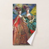 Classic Gothic Gemini Whimsical Butterfly Weibchen Badhandtuch Set (Handtuch)