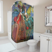 Classic Gothic Gemini Whimsical Butterfly Weibchen Duschvorhang (Beispiel)