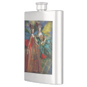 Classic Gothic Gemini Whimsical Butterfly Weibchen Flachmann (Links)