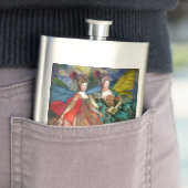 Classic Gothic Gemini Whimsical Butterfly Weibchen Flachmann (Beispiel)