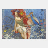 Classic Gothic Gemini Whimsical Butterfly Weibchen Geschenkpapier Set (Vorderseite 2)