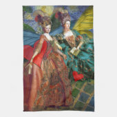 Classic Gothic Gemini Whimsical Butterfly Weibchen Geschirrtuch (Vertikal)