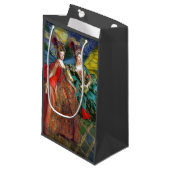 Classic Gothic Gemini Whimsical Butterfly Weibchen Kleine Geschenktüte (Vorderseite Schrägansicht)