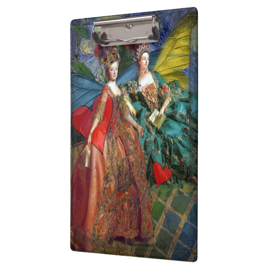 Classic Gothic Gemini Whimsical Butterfly Weibchen Klemmbrett (Links)