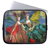 Classic Gothic Gemini Whimsical Butterfly Weibchen Laptopschutzhülle (Vorderseite)