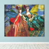 Classic Gothic Gemini Whimsical Butterfly Weibchen Leinwanddruck (Insitu (Holzboden))