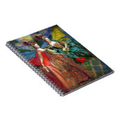 Classic Gothic Gemini Whimsical Butterfly Weibchen Notizblock (Rechte Seite)