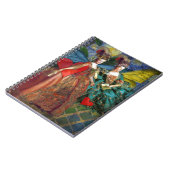 Classic Gothic Gemini Whimsical Butterfly Weibchen Notizblock (Linke Seite)