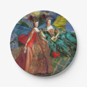 Classic Gothic Gemini Whimsical Butterfly Weibchen Pappteller (Vorderseite)