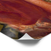 Classic Gothic Gemini Whimsical Butterfly Weibchen Poster (Ecke)