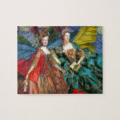Classic Gothic Gemini Whimsical Butterfly Weibchen Puzzle (Horizontal)